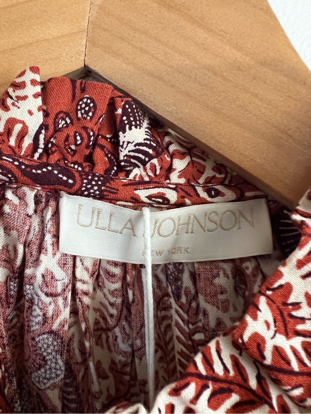 New Ulla Johnson Kasim Mini Dress Burgundy Size 8 - Picture 4 of 7